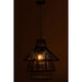 Hanglamp Zwart Bamboe L 42 cm 42x42x168 cm-Hanglampen-J-Line