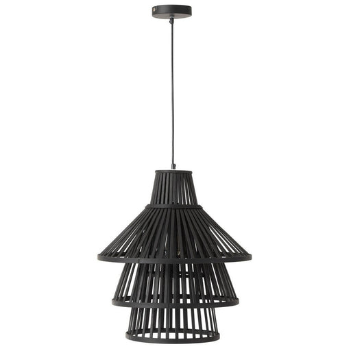 Hanglamp Zwart Bamboe L 42 cm 42x42x168 cm-Hanglampen-J-Line
