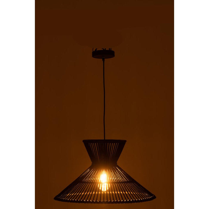 Hanglamp Zwart Bamboe S 53 cm 53x53x147 cm-Hanglampen-J-Line