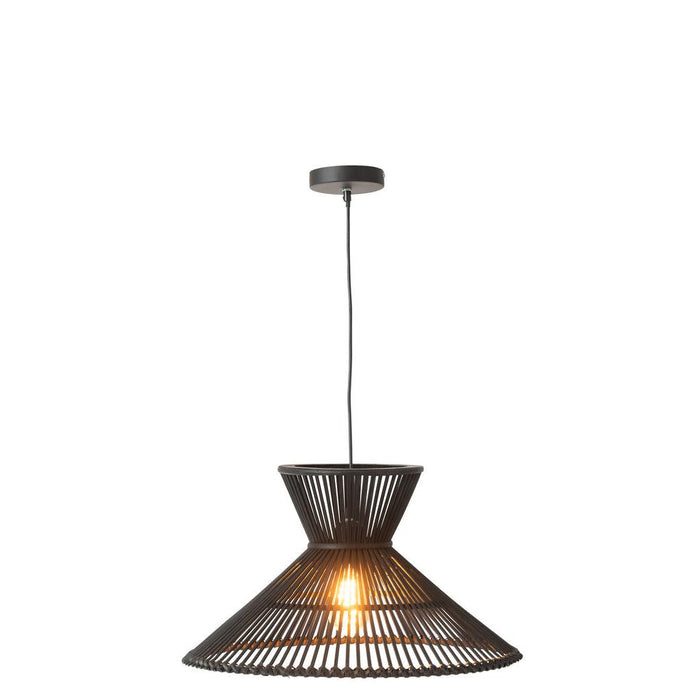 Hanglamp Zwart Bamboe S 53 cm-Hanglampen-J-Line