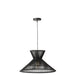 Hanglamp Zwart Bamboe S 53 cm-Hanglampen-J-Line