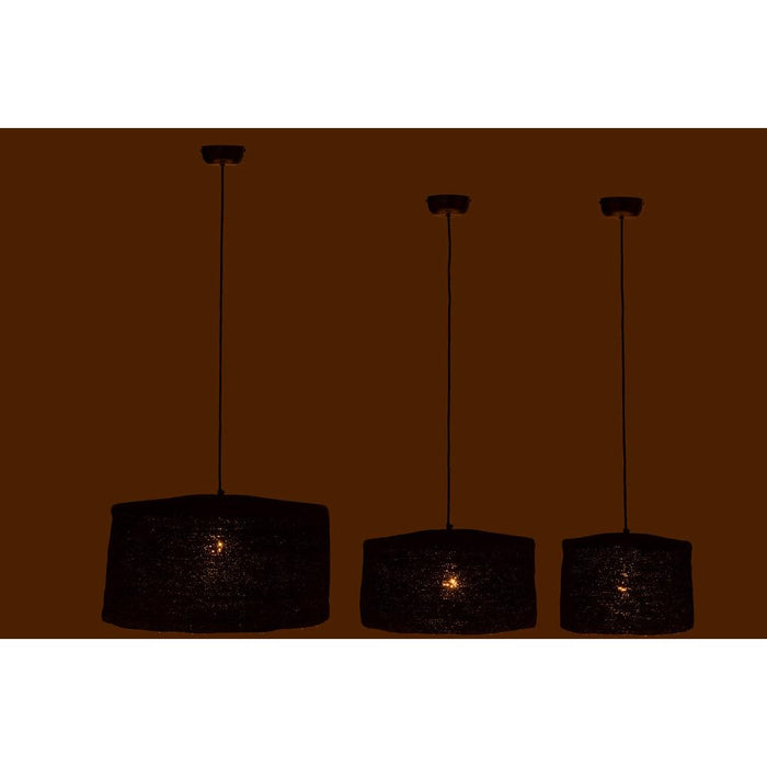Hanglamp Zwart Ijzer 50 cm - Ijzer,gras-Hanglampen-J-Line