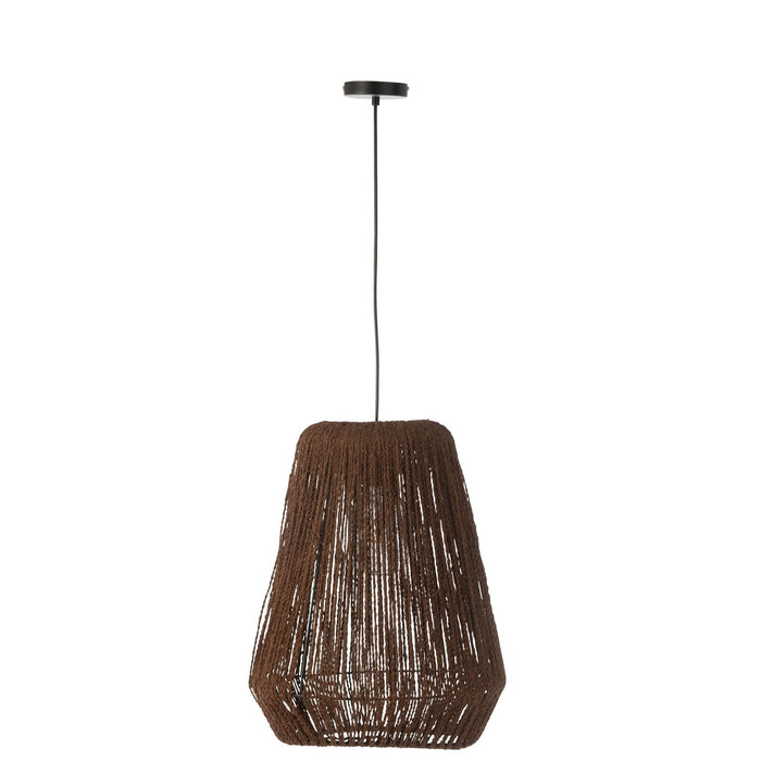 Hanglamp Zwart Ijzer L 39 cm 39x39x50 cm-Hanglampen-J-Line