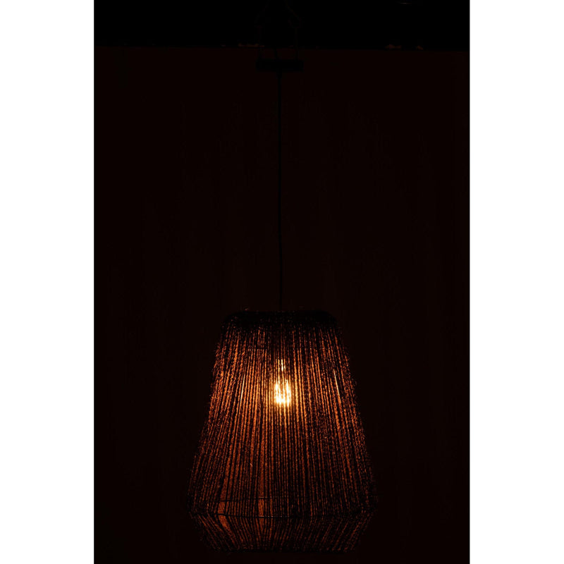 Hanglamp Zwart Ijzer L 39 cm 39x39x50 cm-Hanglampen-J-Line