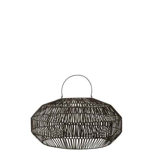 Hanglamp Zwart Ijzer M 52 cm 52.5x52.5x31.5 cm-Hanglampen-J-Line