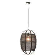 Hanglamp Zwart Ijzer S 37 cm Zwart 37x37x56 cm 46373-Hanglampen-J-Line