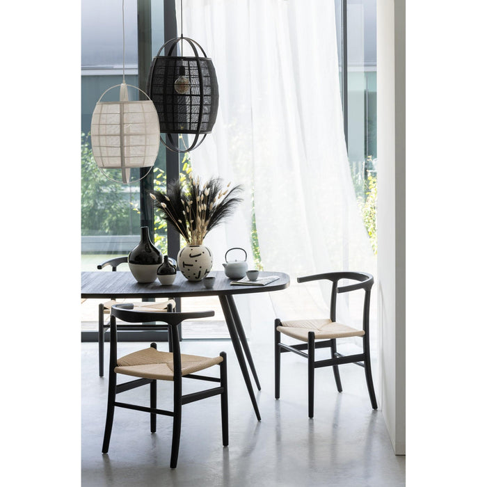 Hanglamp Zwart Ijzer S 37 cm - Zwart-Tafellampen-J-Line