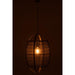 Hanglamp Zwart Linnen 43 cm-Tafellampen-J-Line