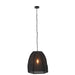 Hanglamp Zwart Linnen S 42 cm 42x49x161 cm-Plafondlampen-J-Line