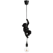 Hanglamp Zwart Polykunsthars 12 cm 12.5x16.5x96 cm-Hanglampen-J-Line