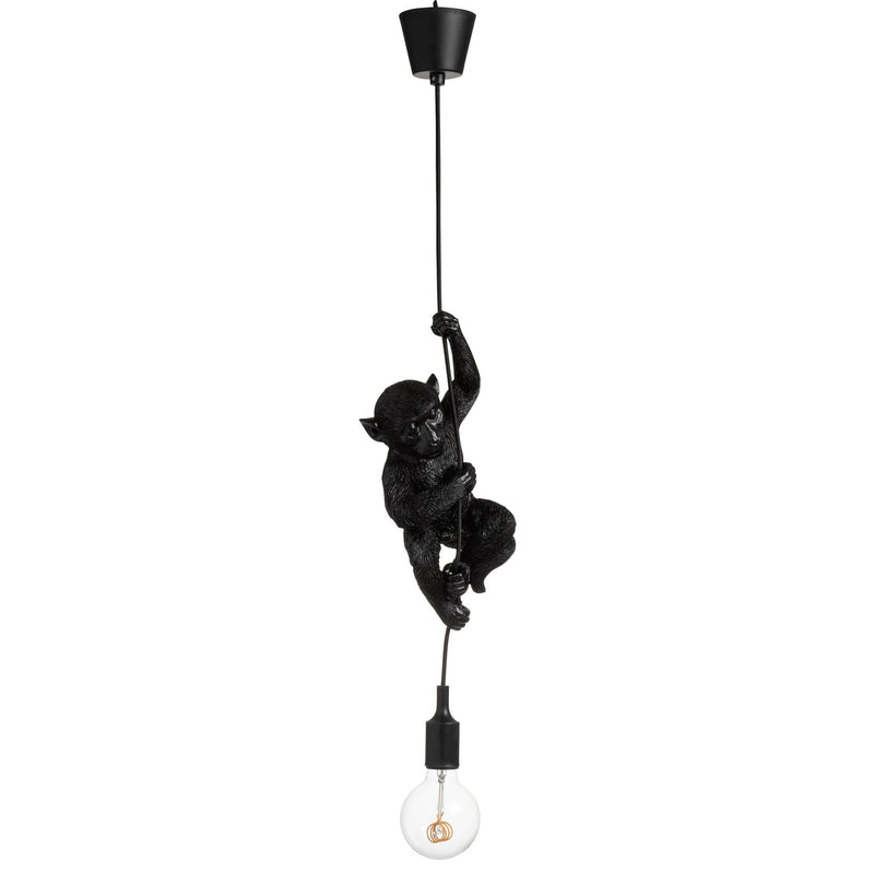 Hanglamp Zwart Polykunsthars 12 cm 12.5x16.5x96 cm-Hanglampen-J-Line