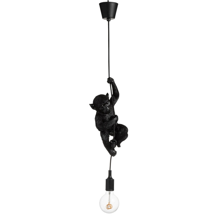 Hanglamp Zwart Polykunsthars 12 cm 12.5x16.5x96 cm-Hanglampen-J-Line