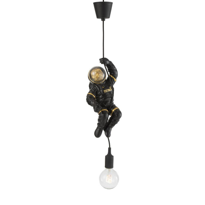 Hanglamp Zwart Polykunsthars 16 cm-Hanglampen-J-Line