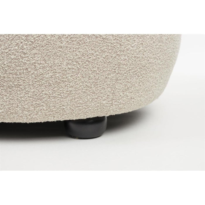 Hocker Noxx Beige Polyester 120 cm-Poefen-Creating Home