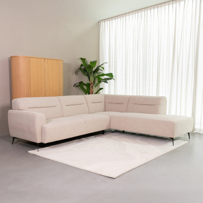 Hoekbank Bolzano Naturel Boucle Hoekbank Rechts 270x227x80 cm-Hoekbanken-LABEL51