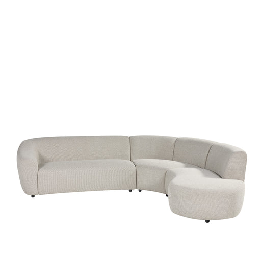 Hoekbank Florence Bouclé Beige Rechts-Hoekbanken-LABEL51