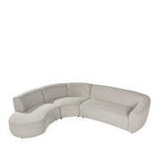 Hoekbank Florence Bouclé Naturel Links 300x268x77 cm-Hoekbanken-LABEL51