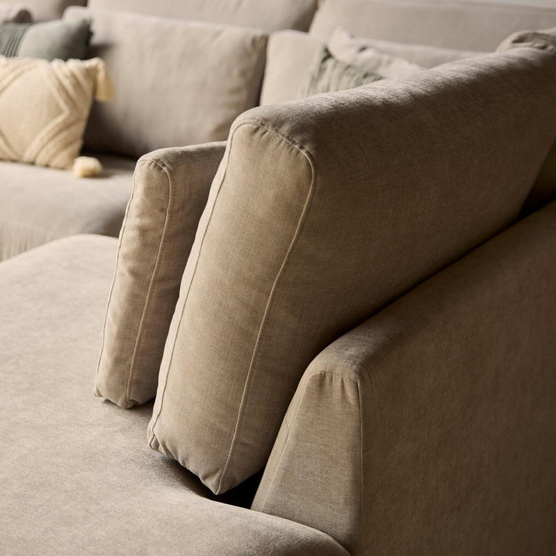 Hoekbank Jesse Toffee Ottomane Rechts 271x222x92 cm-Hoekbanken-Starfurn