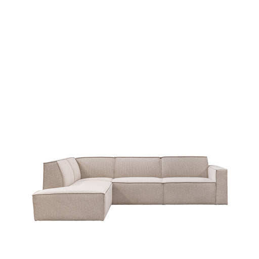 Hoekbank Kay Bouclé Beige Links-Hoekbanken-LABEL51