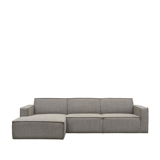 Hoekbank Kay Bouclé Mushroom royal boucle Links 289x160x80 cm-Hoekbanken-LABEL51