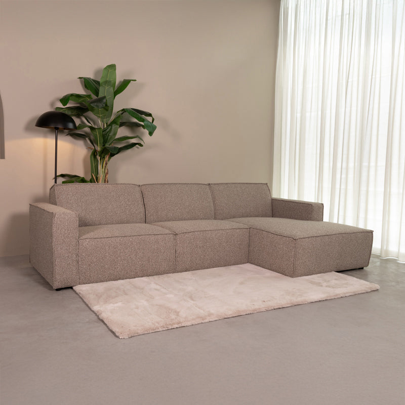 Hoekbank Kay Bouclé Mushroom royal boucle Rechts 289x160x80 cm-Hoekbanken-LABEL51