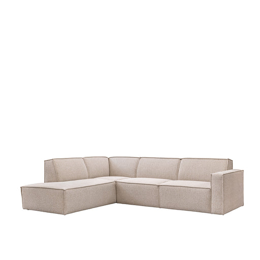 Hoekbank Kay Bouclé Naturel Royal Boucle 283x218x80 cm-Hoekbanken-LABEL51