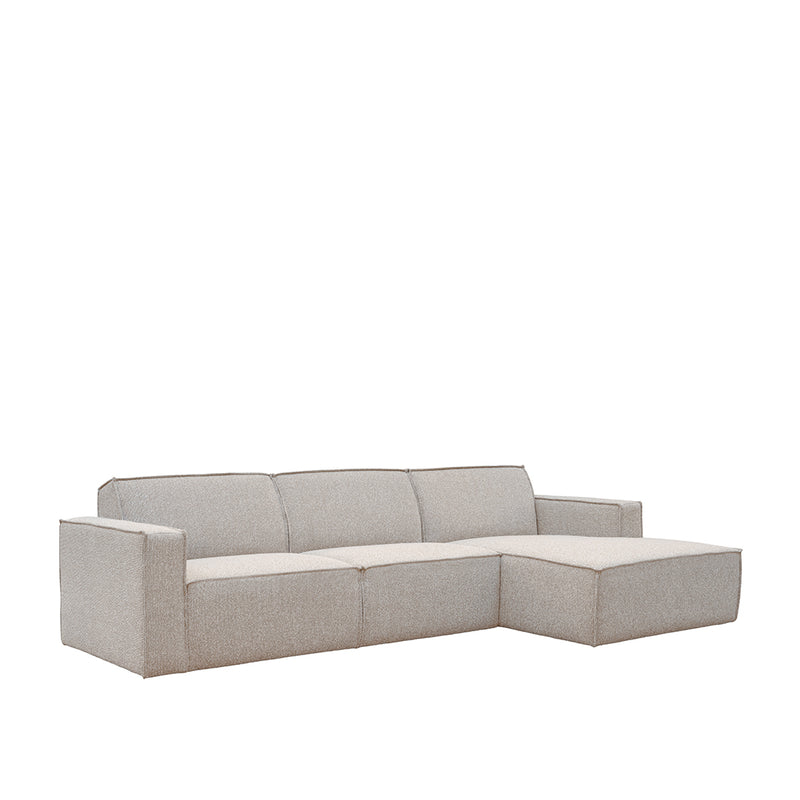 Hoekbank Kay Bouclé Naturel Royal Boucle 289x160x80 cm-Hoekbanken-LABEL51