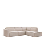 Hoekbank Kay Bouclé Naturel Royal Boucle Rechts 283x218x80 cm-Hoekbanken-LABEL51