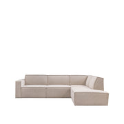 Hoekbank Kay Bouclé Naturel Royal Boucle Rechts 283x218x80 cm-Hoekbanken-LABEL51