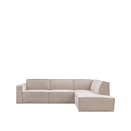 Hoekbank Kay Bouclé Naturel Royal Boucle Rechts 283x218x80 cm-Hoekbanken-LABEL51