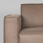 Hoekbank Kay Taupe Micro Suede Kunstleder Hoekbank Rechts-Hoekbanken-LABEL51