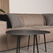 Hoekbank Kay Taupe Micro Suede Kunstleder Hoekbank Rechts-Hoekbanken-LABEL51