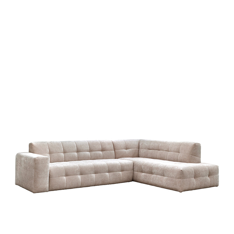 Hoekbank Lorenzo Chenille Clay Elite Rechts 294x220x77 cm-Hoekbanken-LABEL51