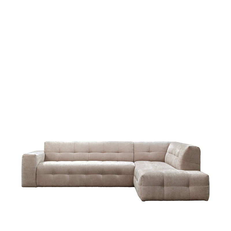 Hoekbank Lorenzo Chenille Clay Elite Rechts 294x220x77 cm-Hoekbanken-LABEL51