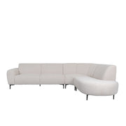 Hoekbank Mauro Bouclé Naturel Rechts 300x232x81 cm-Hoekbanken-LABEL51