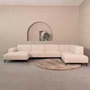 Hoekbank Merido Fluweel Zwart Links 380x218x78 cm-3-Zitsbanken-LABEL51