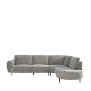 Hoekbank Milano Chenille Stone Rechts 300x232x72 cm-Hoekbanken-LABEL51
