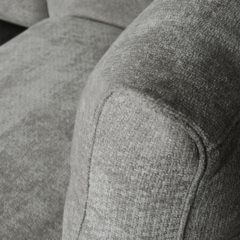 Hoekbank Milano Chenille Stone Rechts 300x232x72 cm-Hoekbanken-LABEL51