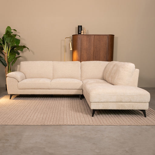 Hoekbank Santino Chenille Beige Rechts-Hoekbanken-LABEL51