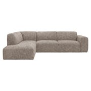 Hoekbank Verona Geweven Taupe Links 291x222x78 cm-Hoekbanken-LABEL51
