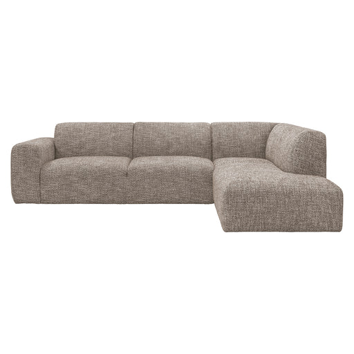 Hoekbank Verona Geweven Taupe Rechts-Hoekbanken-LABEL51