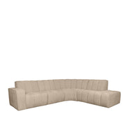 Hoekbank Vitoro Clay Chenille Hoekbank Rechts 329x253x82 cm-Hoekbanken-LABEL51