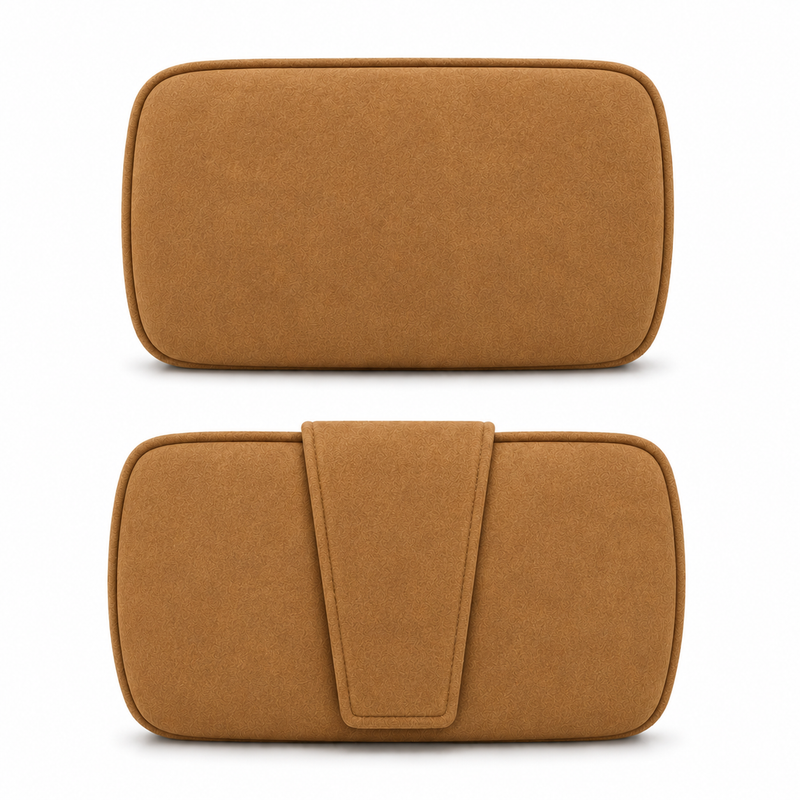 Hoofdkussen Odense 43x20 cm Cognac Micro Suede-Kussens-LABEL51