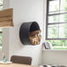 Houtopslag BANSHEE Staal Zwart 60x33x60cm Spinder Design-Opbergkasten-Spinder