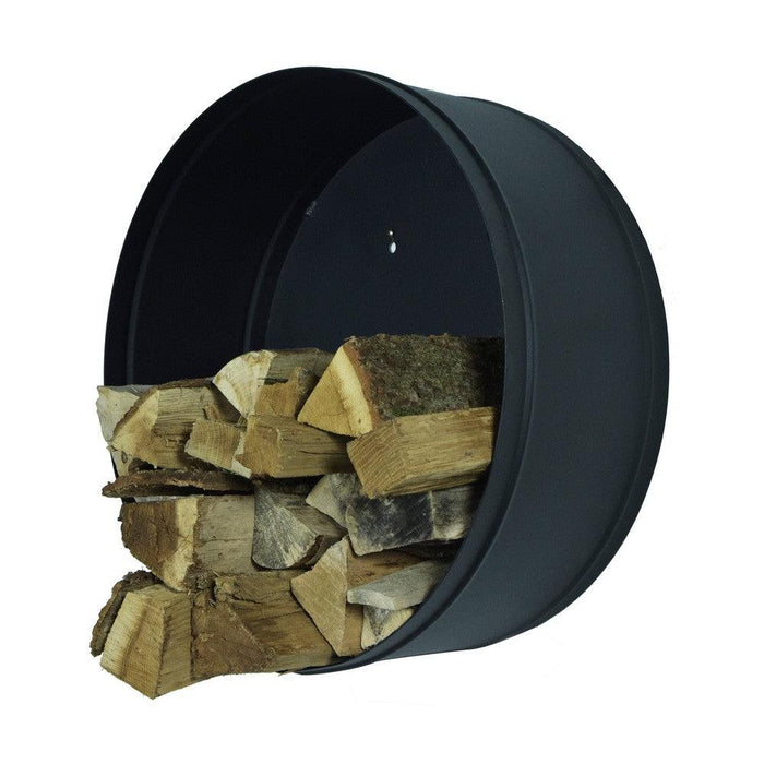 Houtopslag BANSHEE Staal Zwart 60x33x60cm Spinder Design-Opbergkasten-Spinder