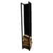 Houtopslag CUBIC Staal Zwart 30x24x167cm Spinder Design-Opbergkasten-Spinder