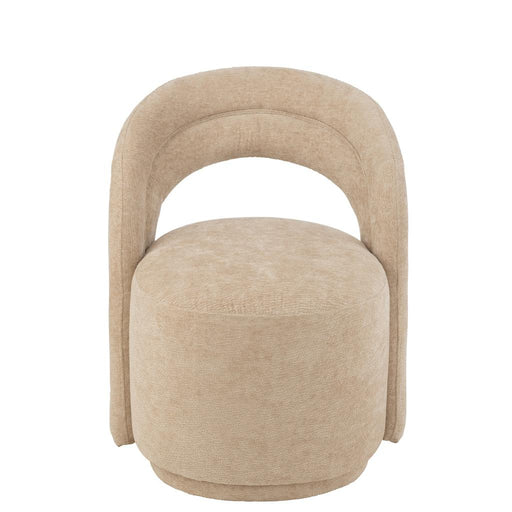 J-Line Accent Stoel textiel beige-Eetkamerstoelen-J-Line