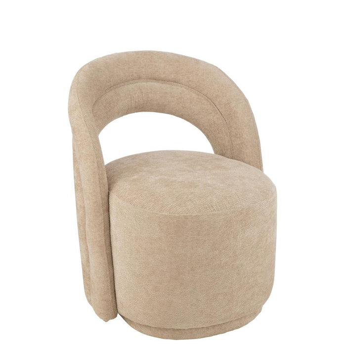 J-Line Accent Stoel textiel beige-Eetkamerstoelen-J-Line