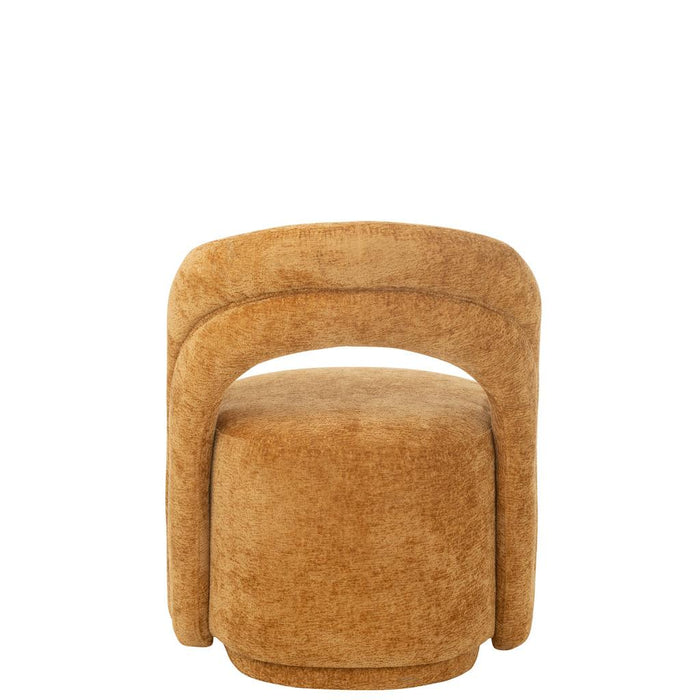 J-Line Accent Stoel textiel oker-Eetkamerstoelen-J-Line