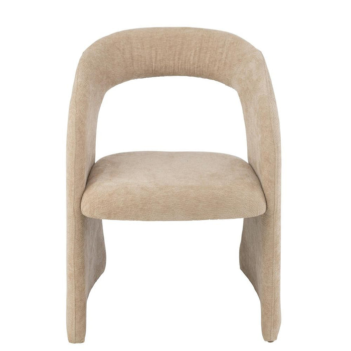 J-Line Anise stoel textiel beige-Eetkamerstoelen-J-Line